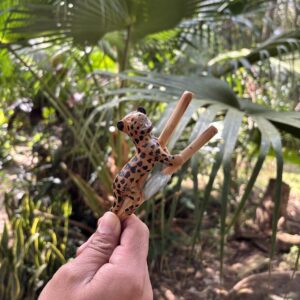 Kuripe de Bambu com Totem de Onça Pintada – Artesanal Kuntanawa